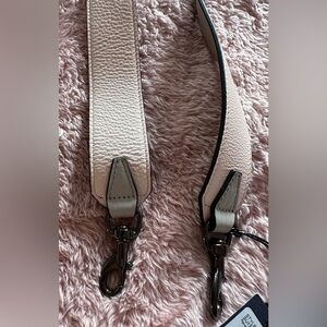 NWT Rebecca Minkoff Handbag Guitar Leather Strap Reversible Blush/Putty